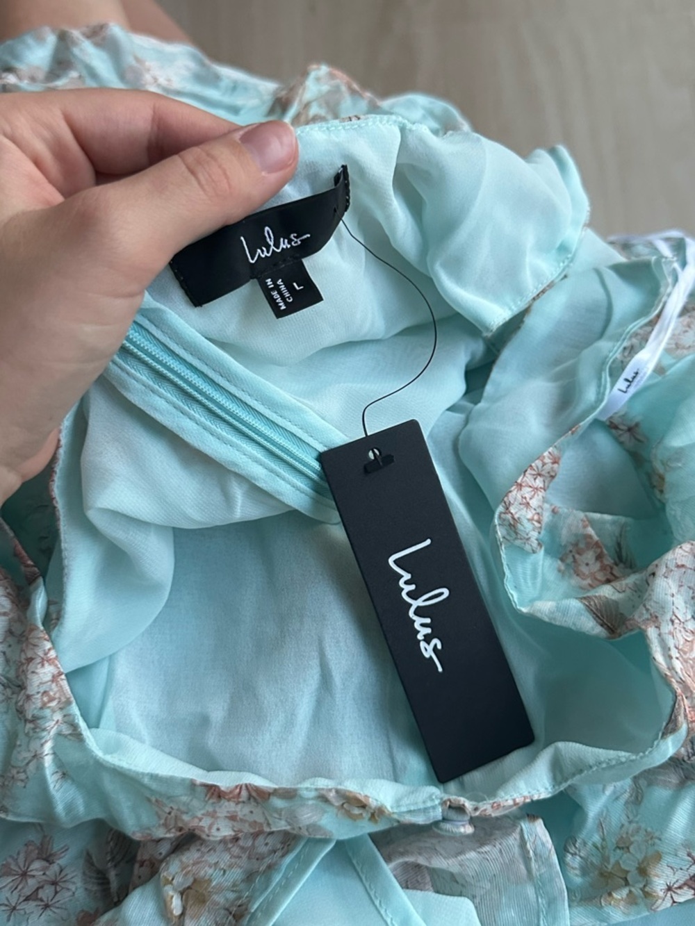 LULU'S Darling Adoration Light
Blue Floral Midi Dress With Pockets - Picture 5 of 5